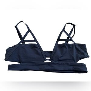 Tavik Navy Strappy Triangle bikini top